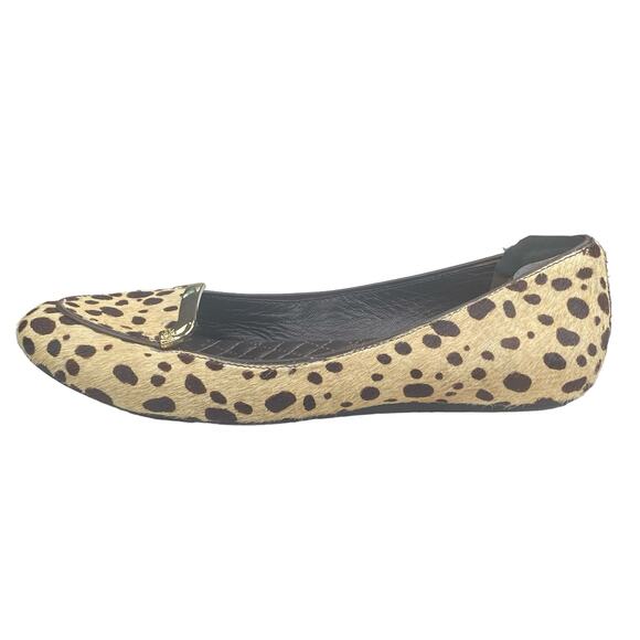 Tory Burch Women’s Jessa Cheetah Calf Hair Slii On Flats Size US 8.5 - Picture 3 of 11